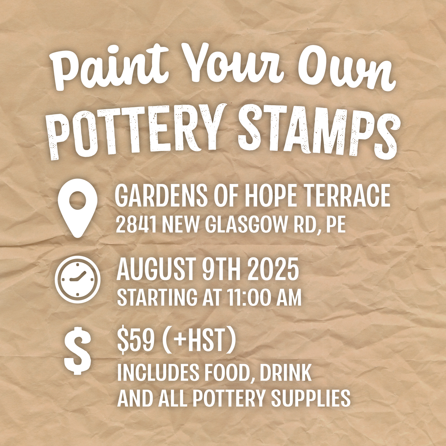 Paint Your Own Pottery Stamps