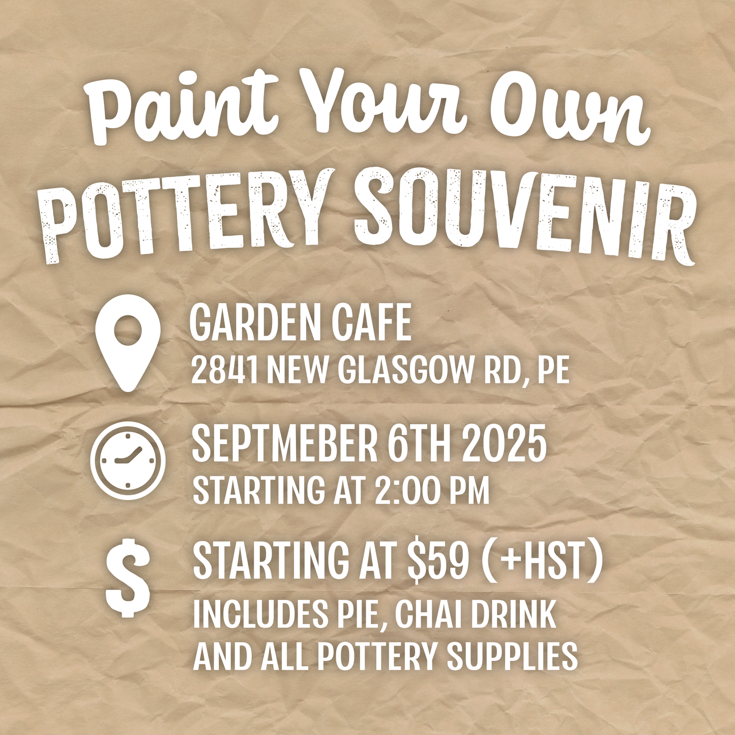 Paint Your Own Pottery Souvenir