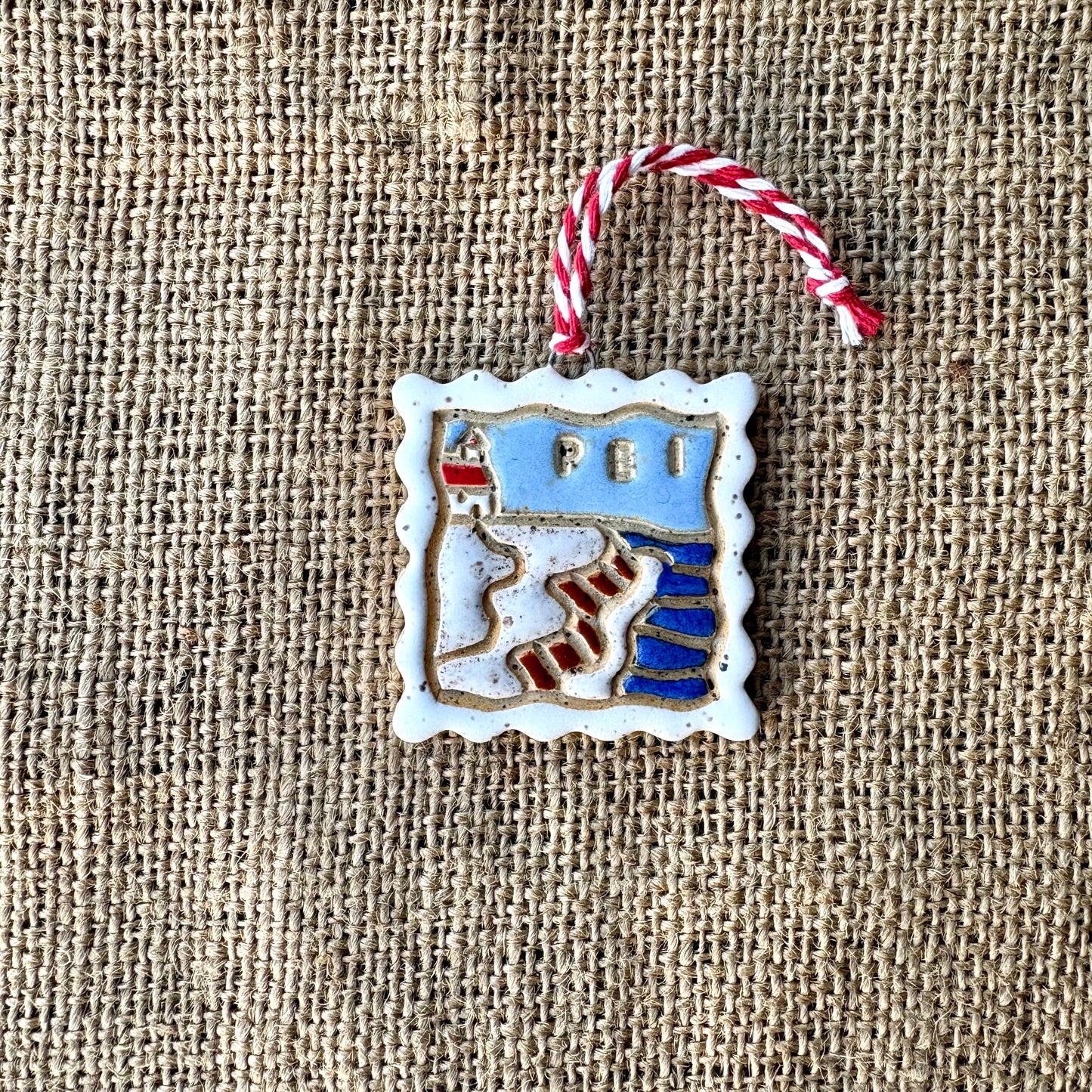 PEI Memory Postage Stamp Winter Ornament