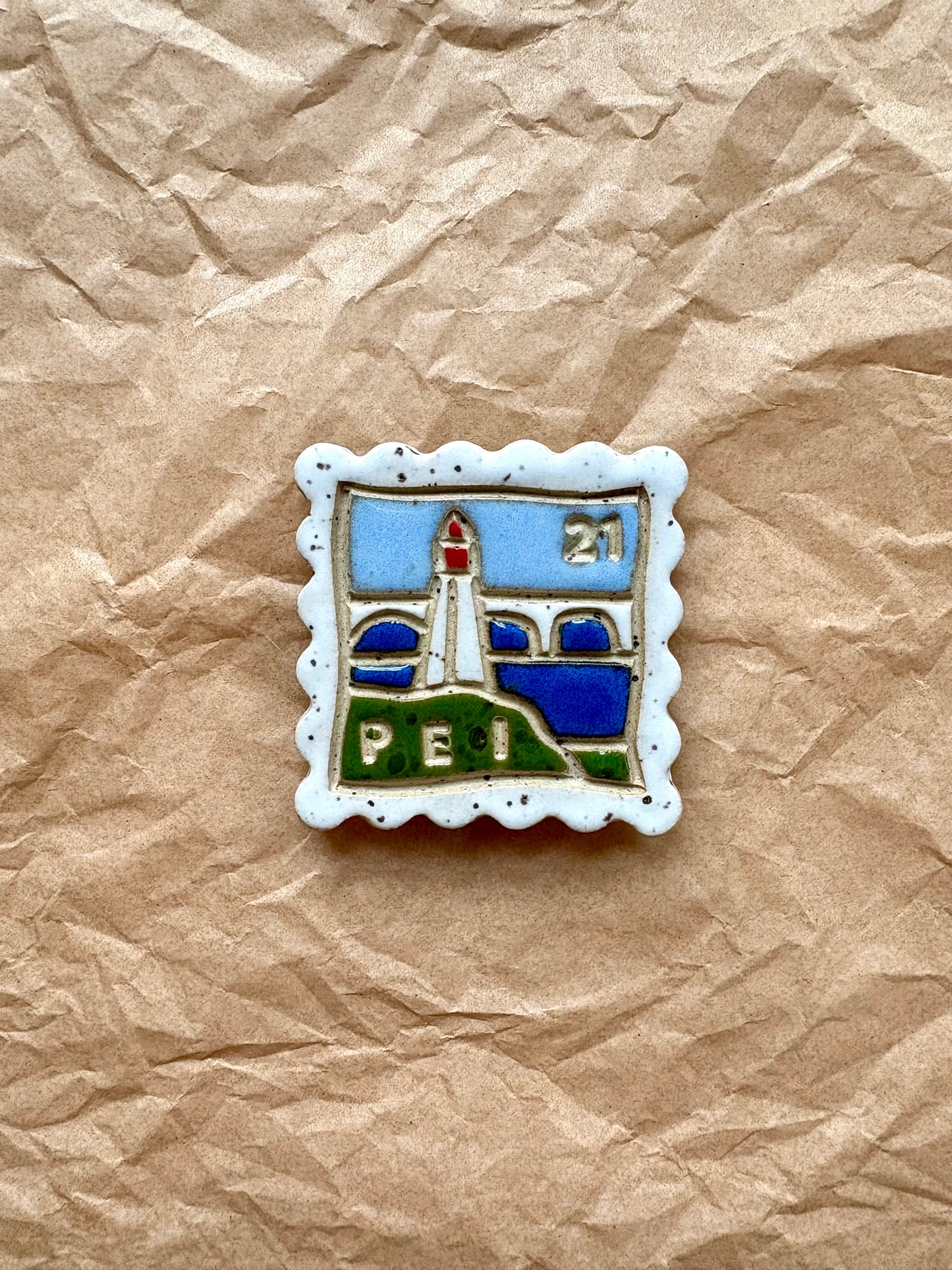 PEI Memory Postage Stamp Magnet