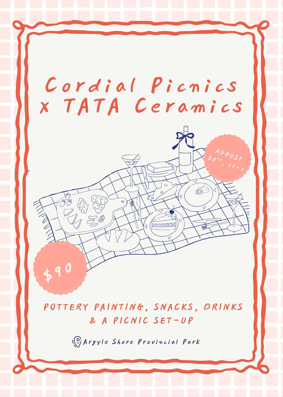 Cordial Picnics x TATA Ceramics