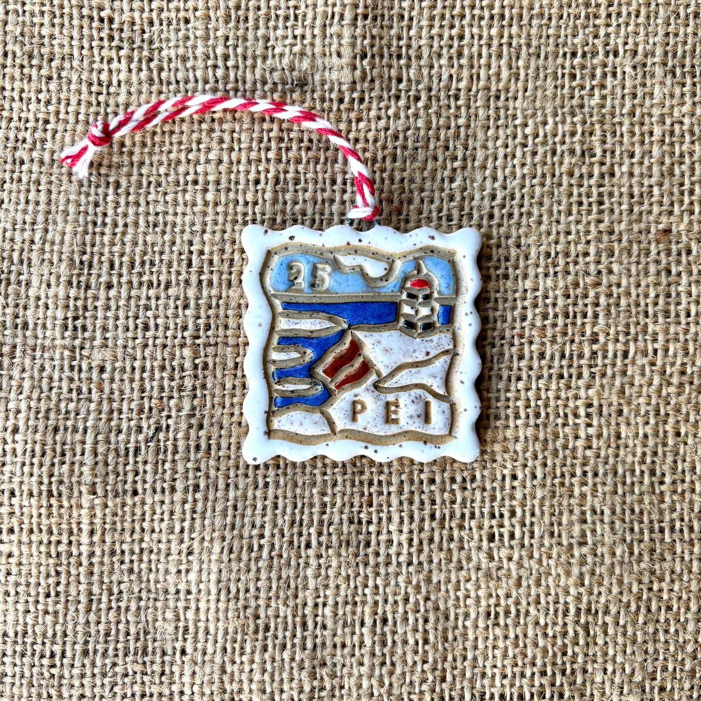 PEI Memory Postage Stamp Winter Ornament