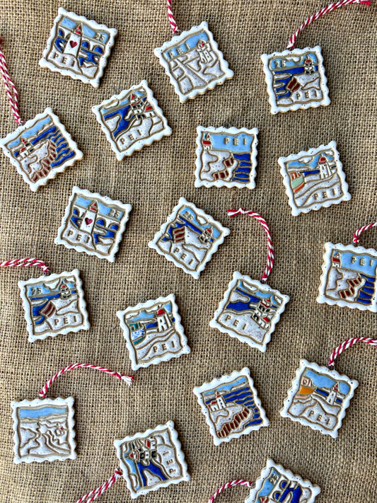 PEI Memory Postage Stamp Winter Ornament