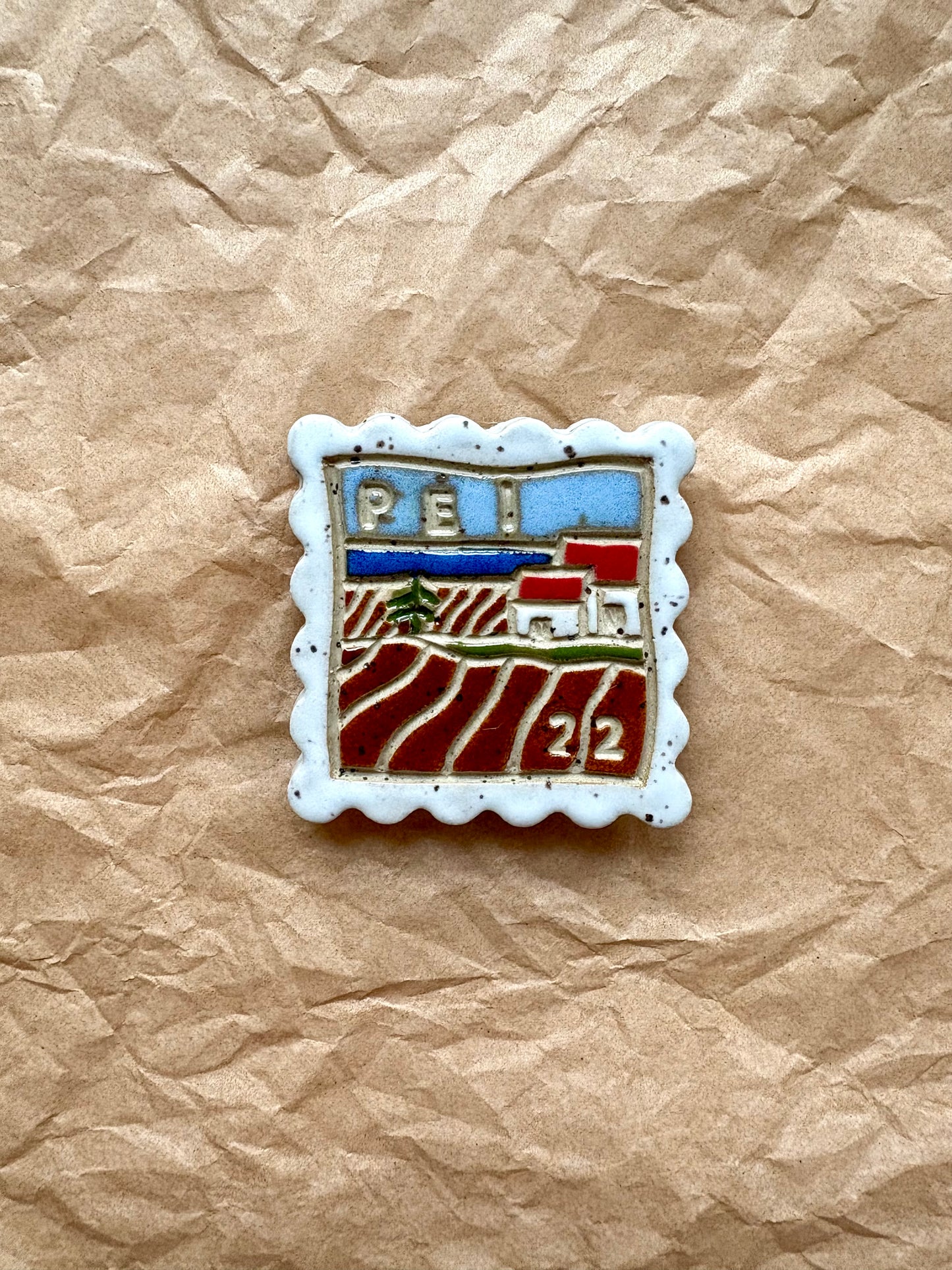 PEI Memory Postage Stamp Magnet