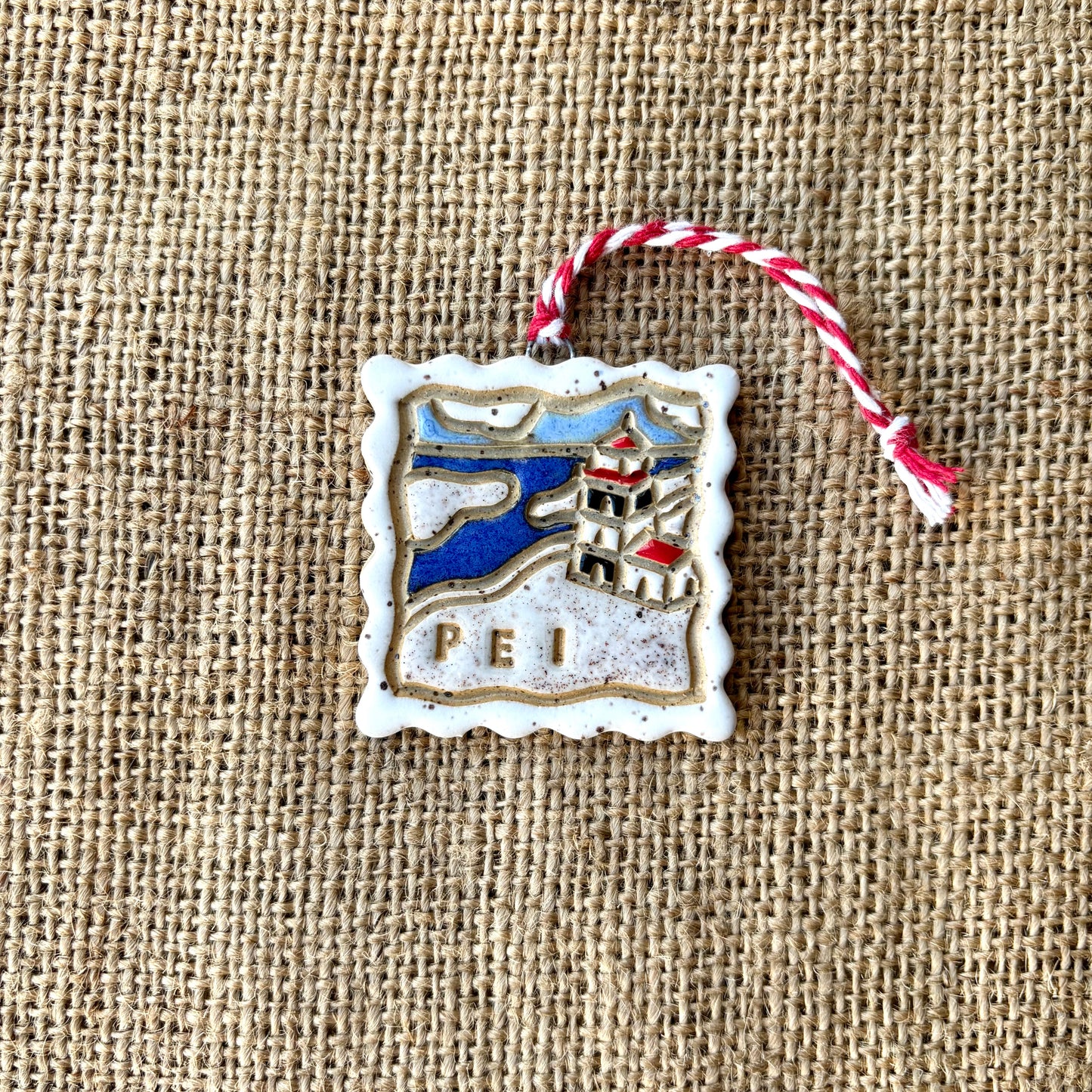 PEI Memory Postage Stamp Winter Ornament