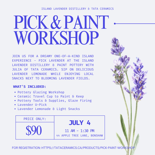 Pick & Paint Workshop at the Island Lavender Distillery in Bonshaw