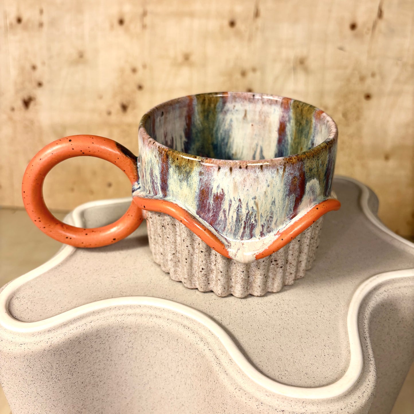 Wavy Drip Squiggle Mug #11